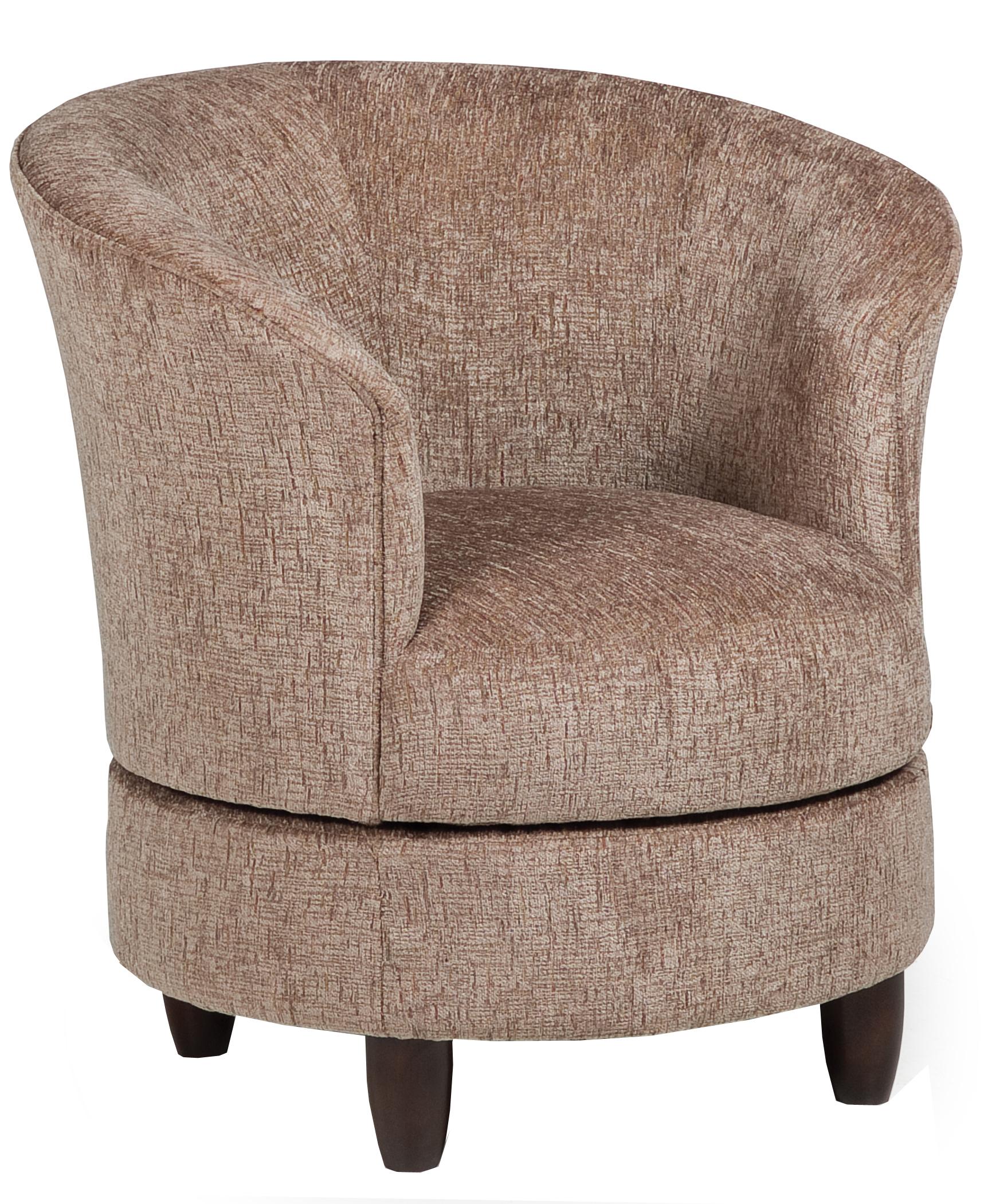 Best Home Furnishings Accent Chairs 2848E Swivel Barrel Chair Pilgrim